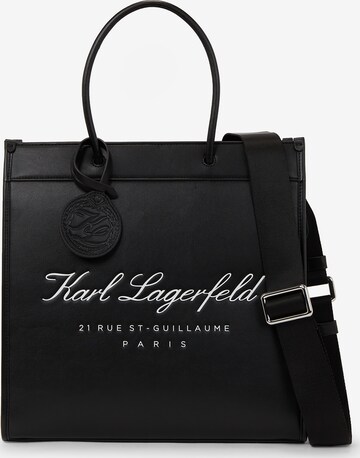 Borsa a mano 'Hotel' di Karl Lagerfeld in nero: frontale