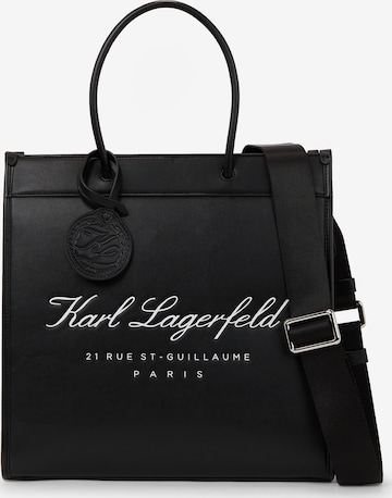 Karl Lagerfeld - Bolso de mano 'Hotel' en negro: frente