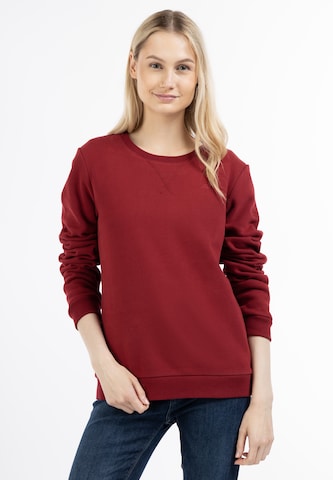 Schmuddelwedda Sweatshirt 'Yasanna' i röd: framsida