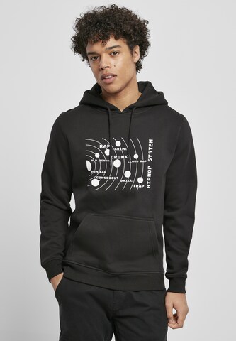 MT Men Sweatshirt 'Hip Hop Radius Hoody' in Black: front