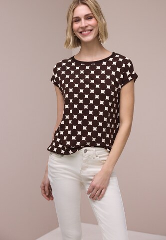 STREET ONE Shirt in Brown: front