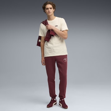 PUMA Tapered Broek in Rood