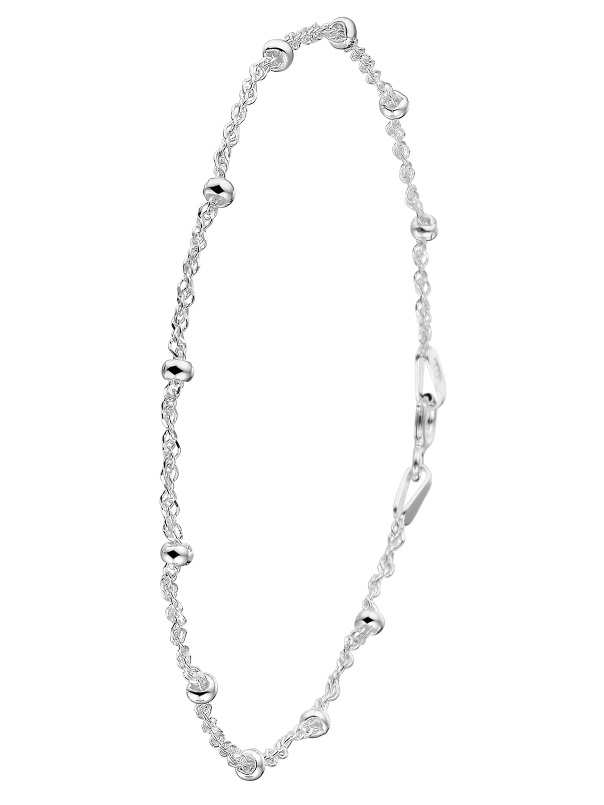 Lucardi Armband 'Basic' in Zilver: voorkant