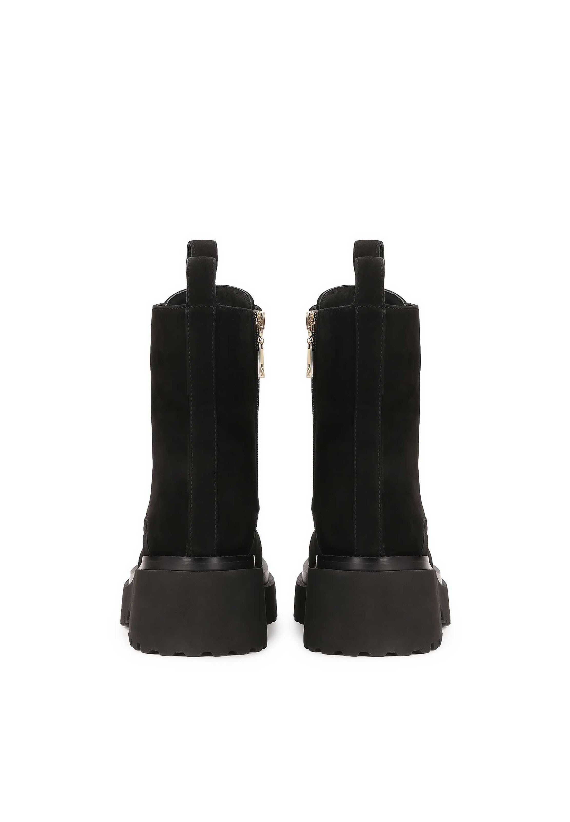 Kazar Fűzős rövid szárú csizmák - fekete