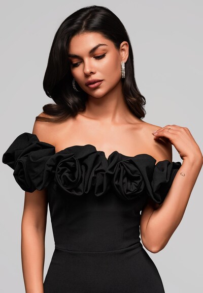 Ombre Avondjurk in de kleur Zwart, Productweergave