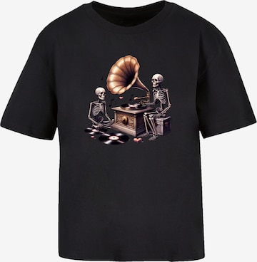 T-shirt 'Gothic Skeleton Vintage' F4NT4STIC en noir : devant