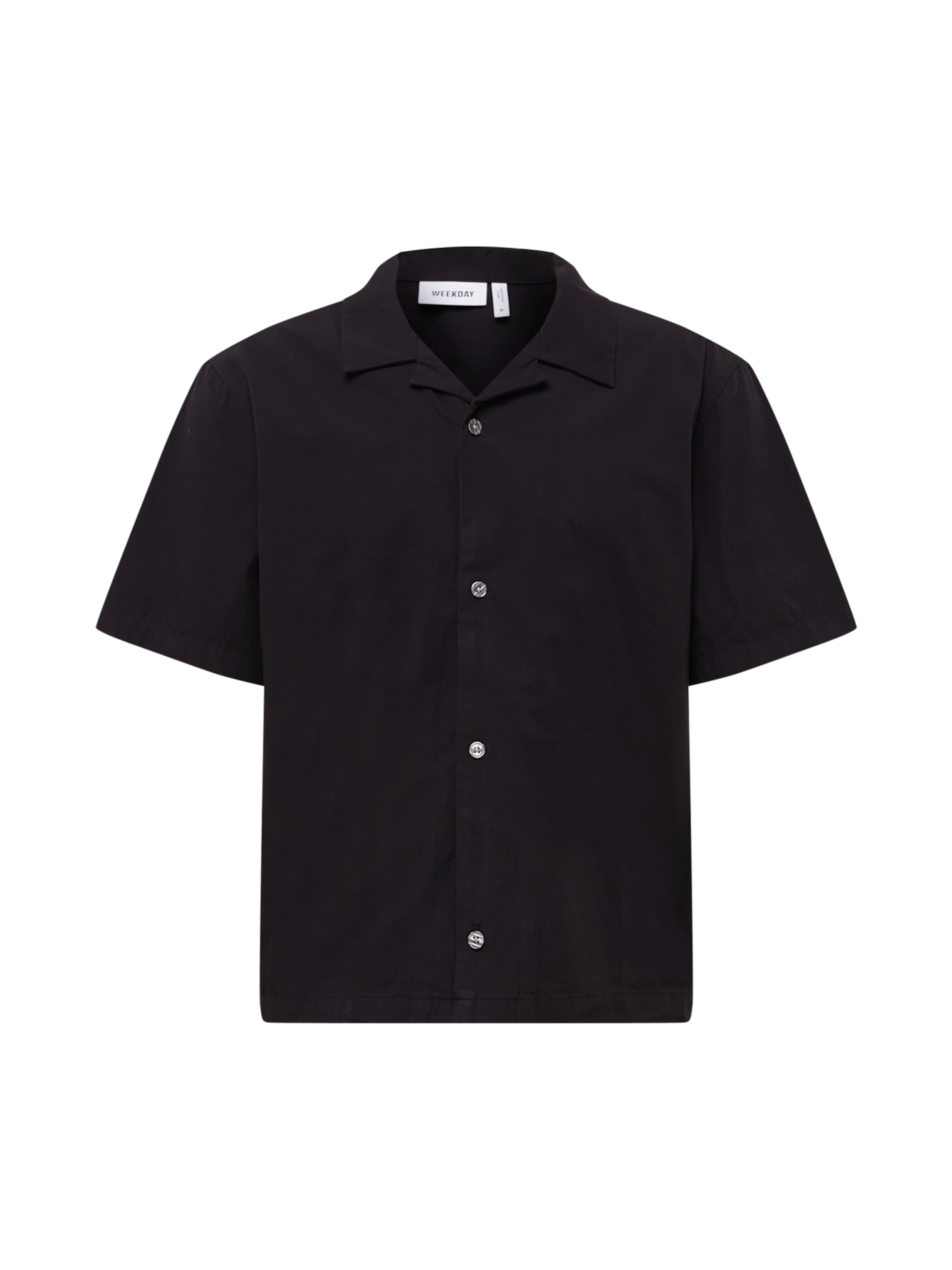 Regular fit Camicia 'Charlie' di WEEKDAY in nero: frontale