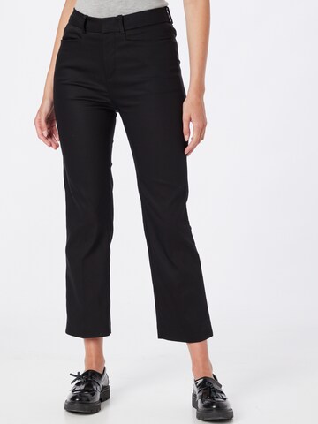 DRYKORN Regular Панталон с ръб 'BASKET' в черно: отпред