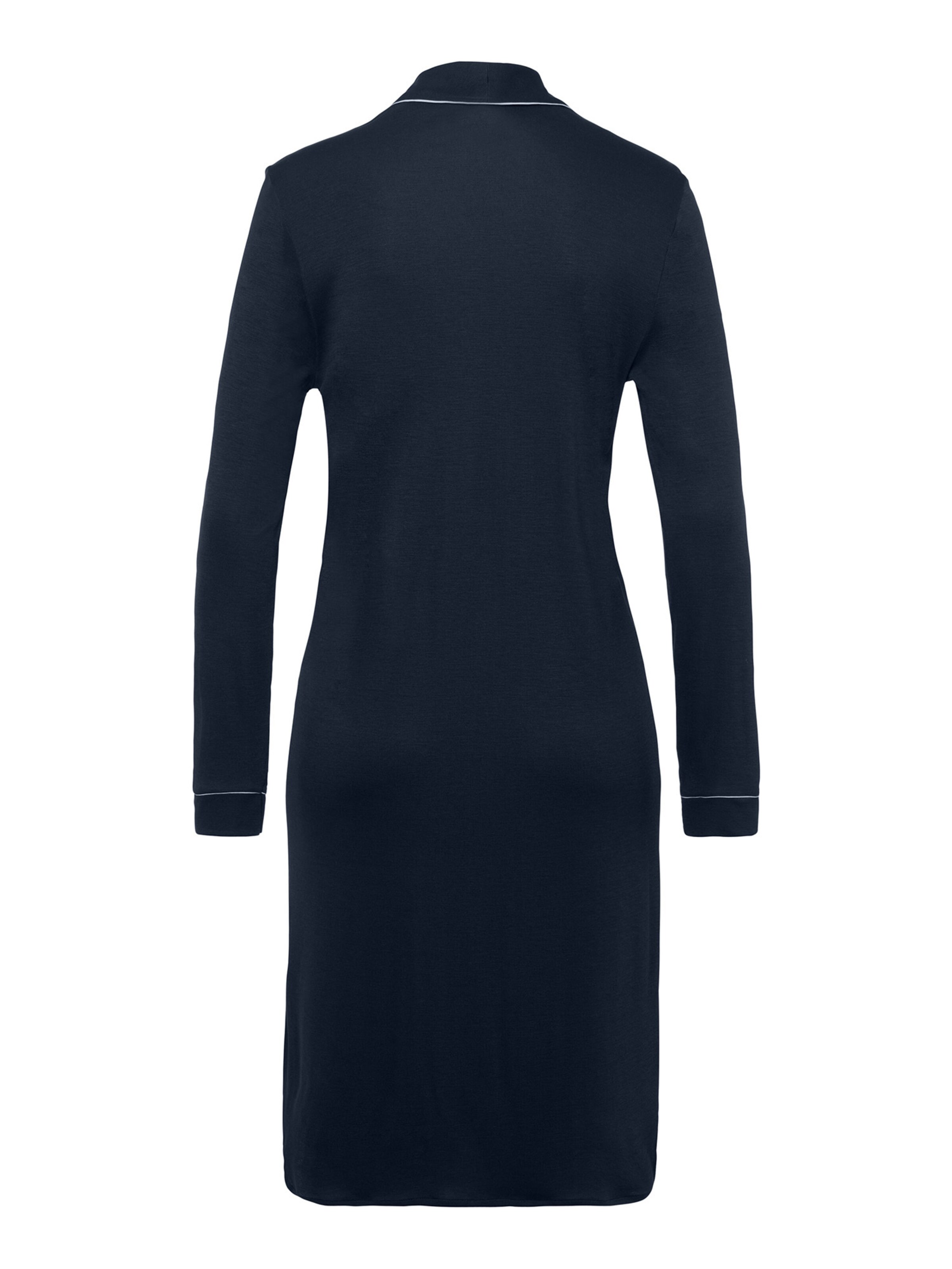 Hanro Nachthemd ' Natural Comfort 100cm ' in Blauw