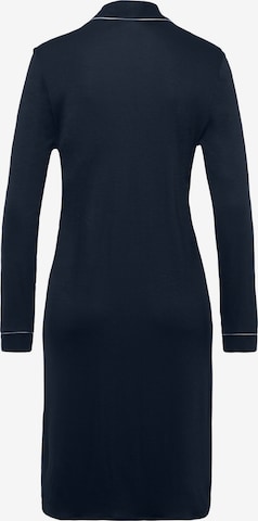 Hanro Nachthemd ' Natural Comfort 100cm ' in Blauw