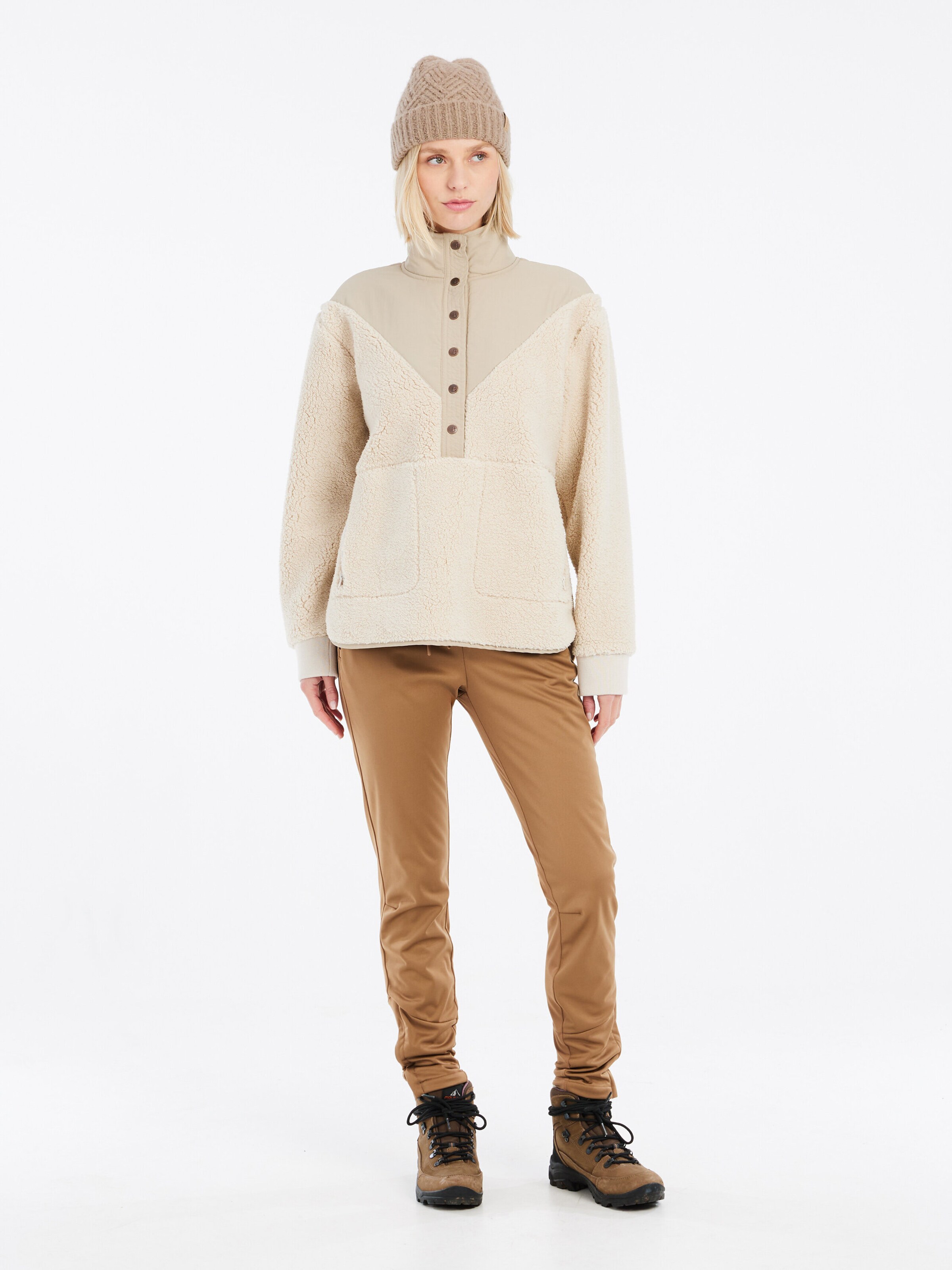 PROTEST Sports sweatshirt 'PRTCYBER' in Brown