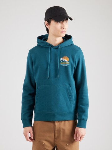 JACK & JONES Свитшот 'JOREXPLORER' в Зеленый: спереди
