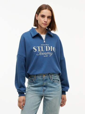 Sweat-shirt 'STUDIO TOMMY' TOMMY HILFIGER en bleu : devant