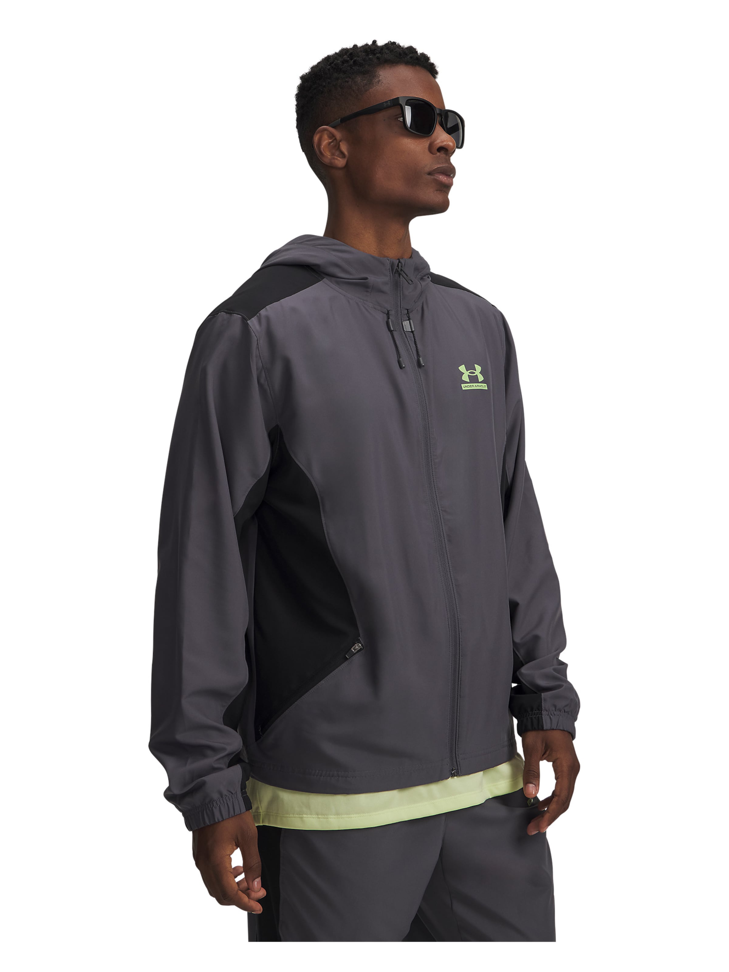 UNDER ARMOUR Sportjas 'UA Tech  Jkt ' in Grijs: voorkant