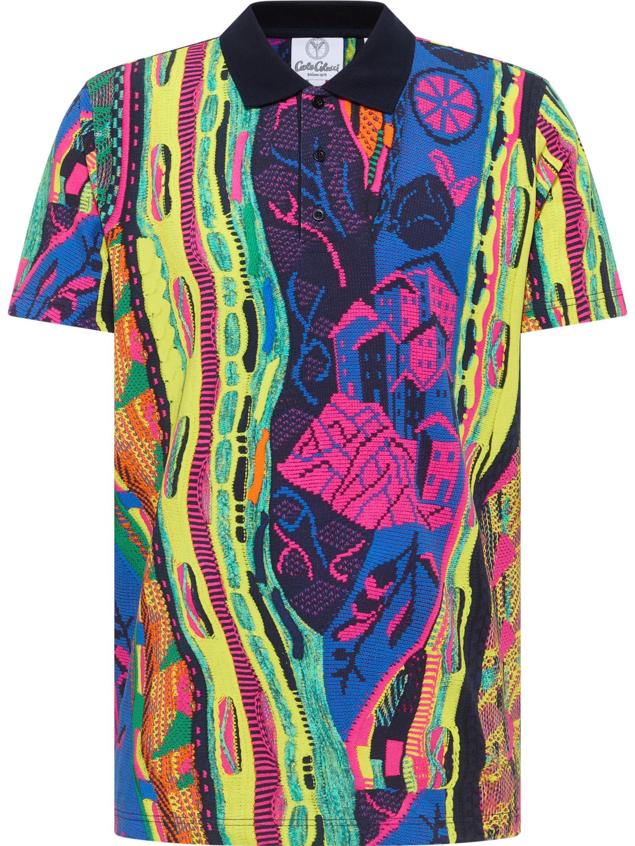 T-Shirt 'Eisath' Carlo Colucci en mélange de couleurs : devant