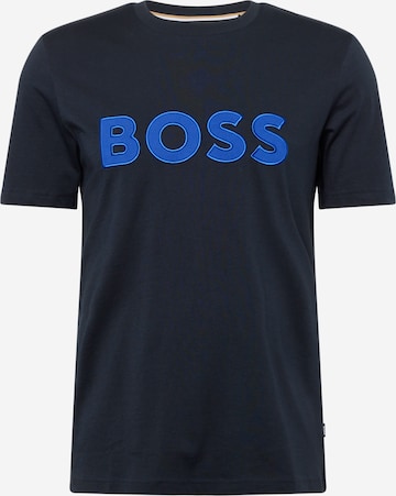 BOSS Black Koszulka 'Tiburt' w kolorze niebieski: przód