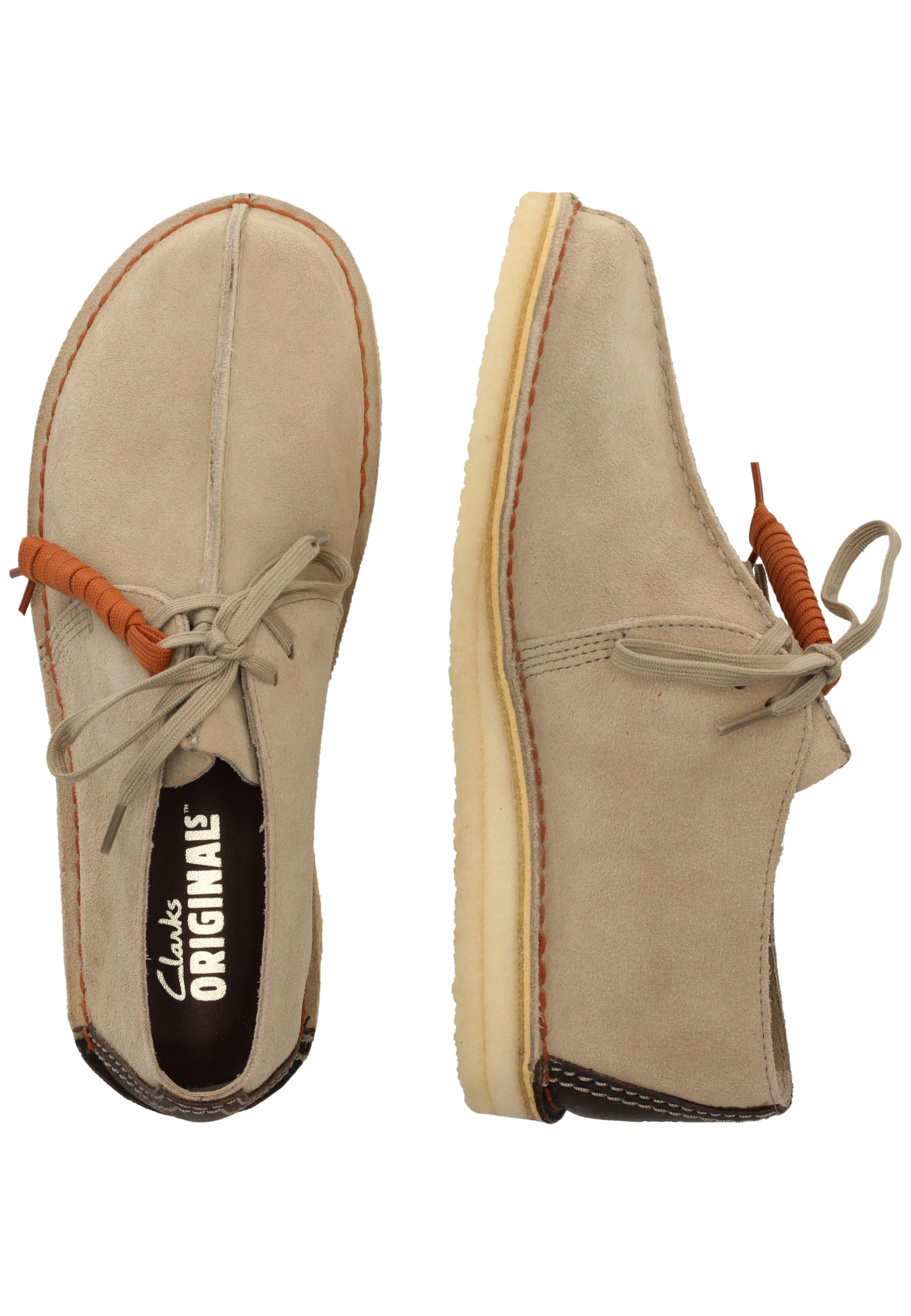 CLARKS Veterschoen 'Desert Trek' in Beige