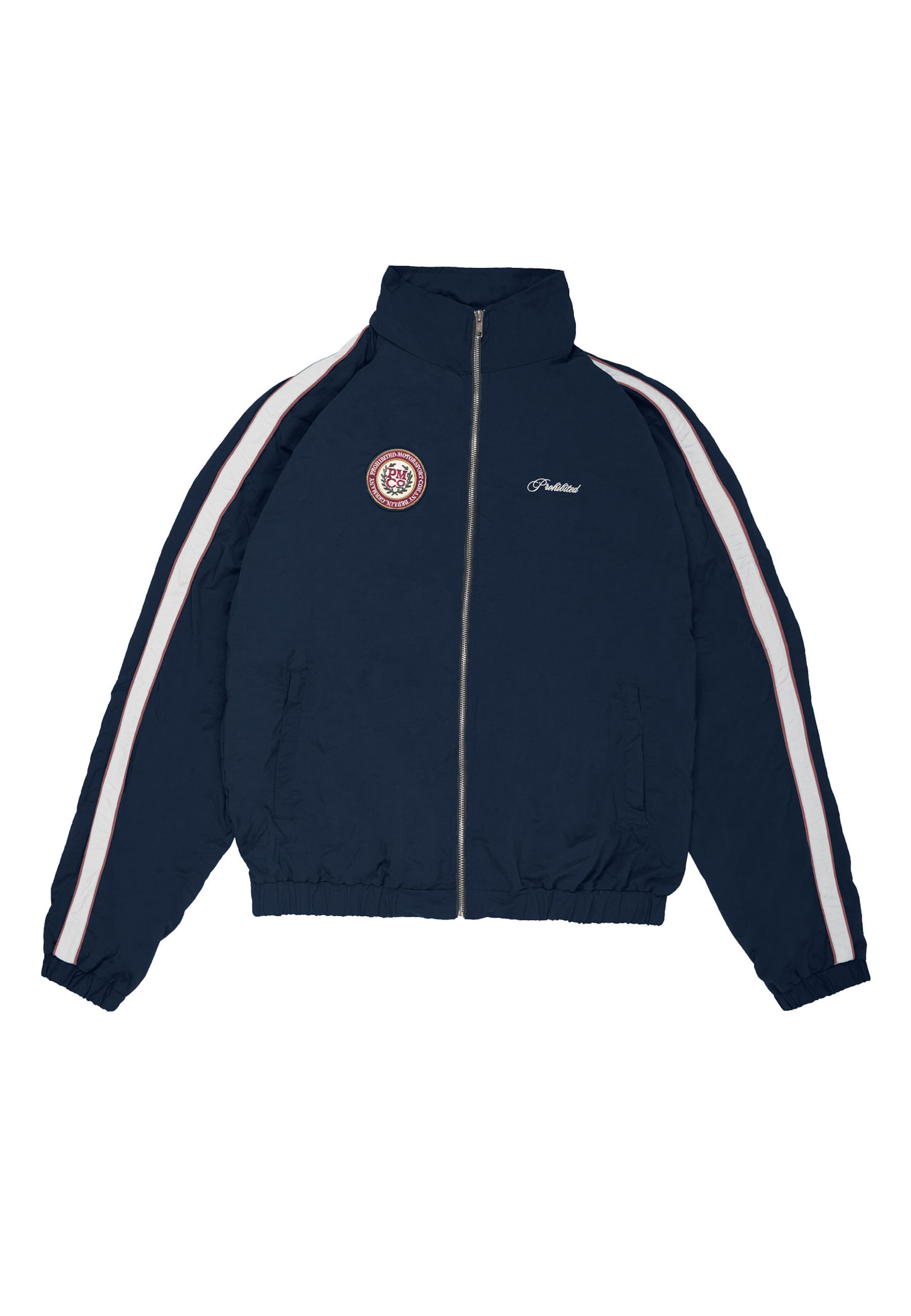 Prohibited Jacke in Blau: Vorderseite