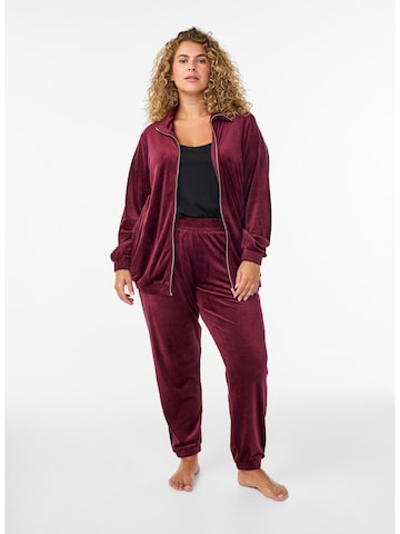 Zizzi Дънки Tapered Leg Панталон в червено