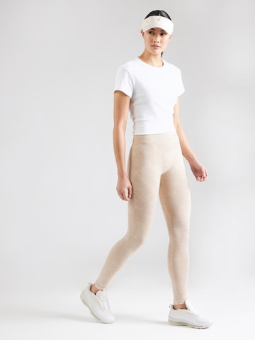 NEBBIA Skinny Sportbyxa i beige