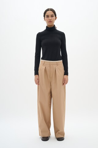 Wide Leg Pantalon à pince 'Malaia' InWear en beige