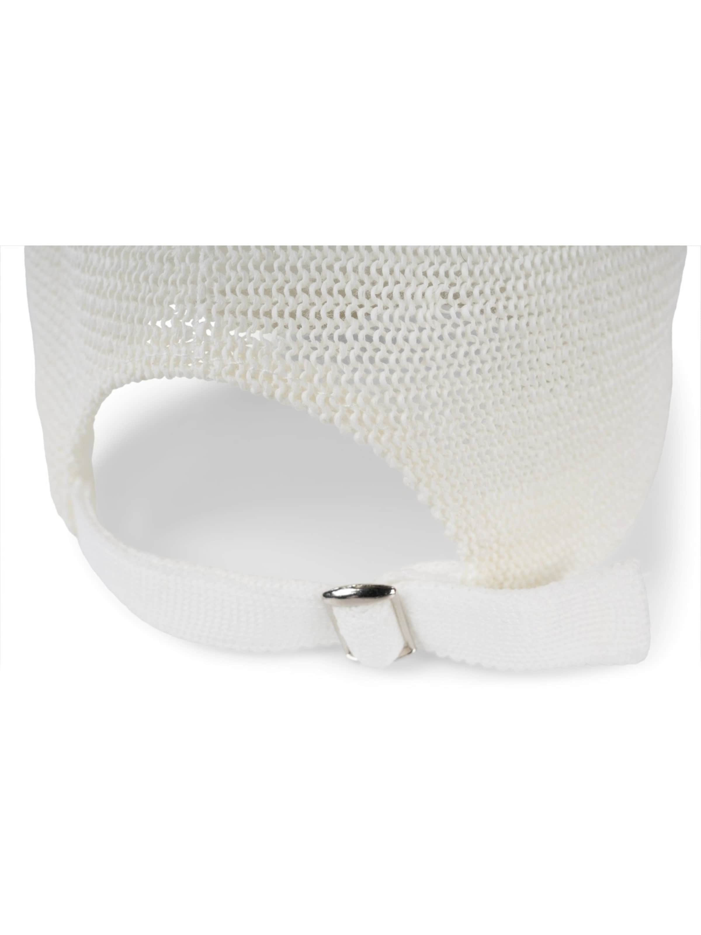 styleBREAKER Cap 'Papierstroh Baseball Cap' in White