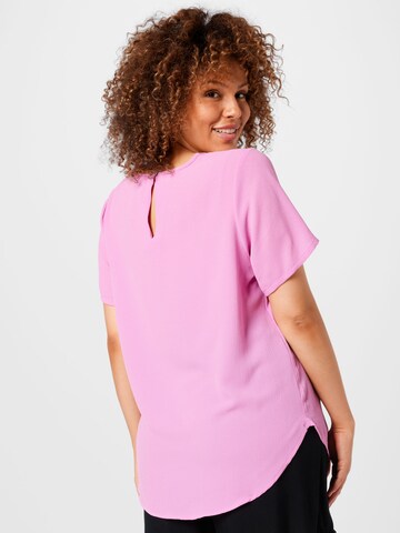 ONLY Carmakoma Bluse 'Mille' in Pink