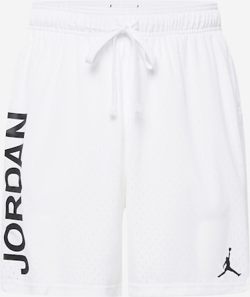 Jordan - Pantalón deportivo en blanco: frente