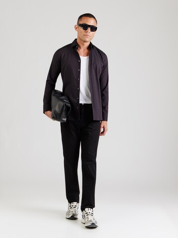 Calvin Klein Jeans Tapered Farkut 'CLASSIC' värissä musta