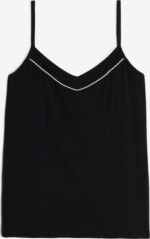 INTIMISSIMI Schlaftop in Schwarz: Vorderseite