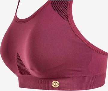 Athlecia Bustier Sport bh 'Rosemary' in Rood