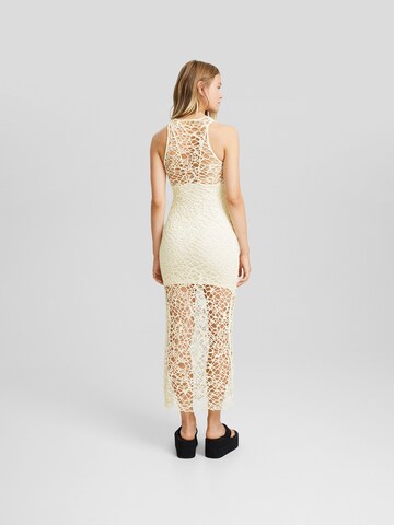 Bershka Knit dress in Beige