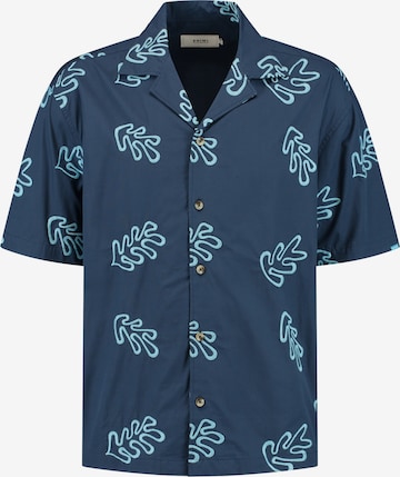 Shiwi Comfort fit Button Up Shirt in Blue: front