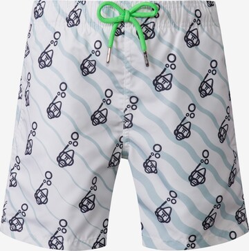 THAT GORILLA BRAND Board Shorts 'SNORKELLING GORILLA' in White: front