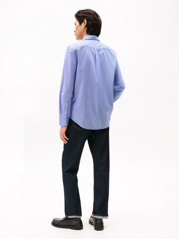 Coupe regular Chemise 'FLEX' TOMMY HILFIGER en bleu
