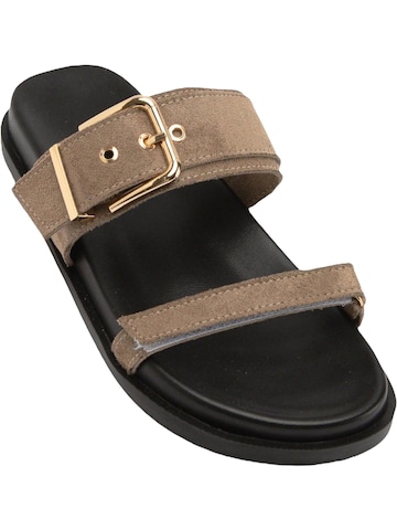 Limoya Mules 'Anelia' in Beige: front