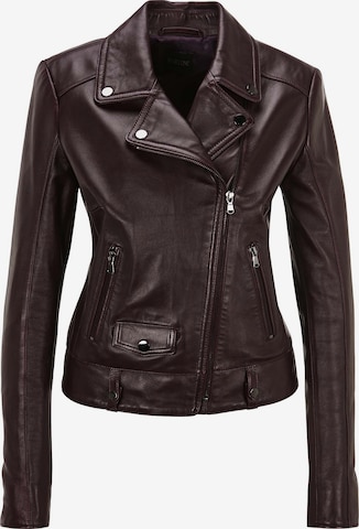 Veste mi-saison MADELEINE en rouge : devant