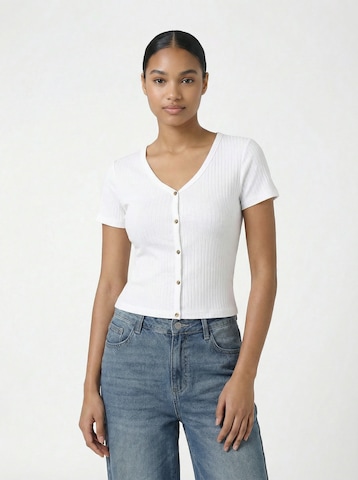 studioselect Gebreid vest 'Elna' in Groen: voorkant