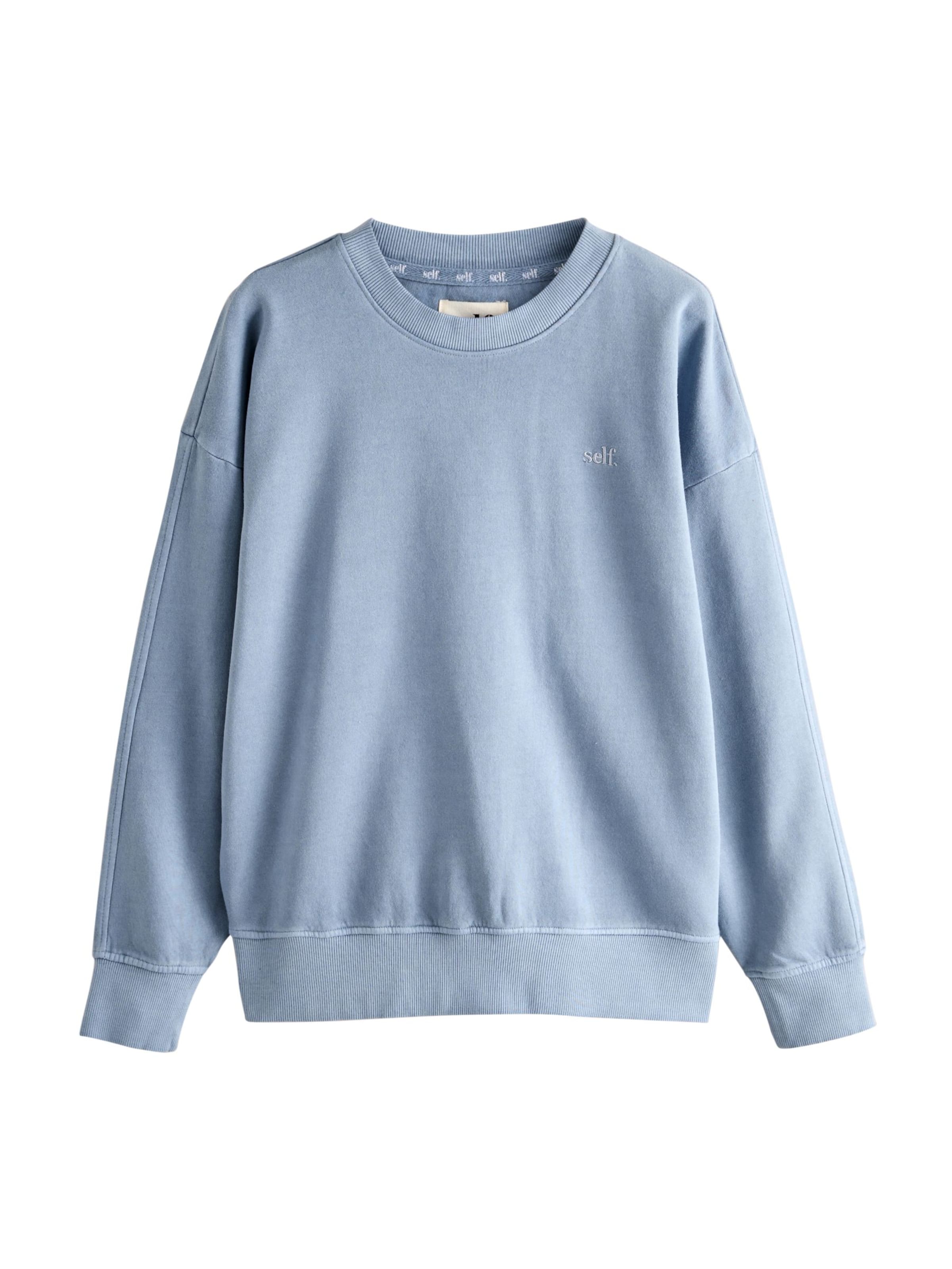 self. Sweatshirt in Blue: front