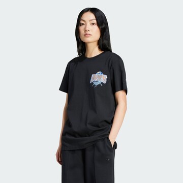 ADIDAS ORIGINALS Shirt 'Adi Records' in Black: front