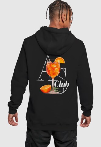 Mister Tee Свитшот 'A S Club' в Черный: спереди