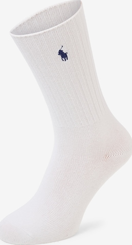 Chaussettes Polo Ralph Lauren en blanc : devant