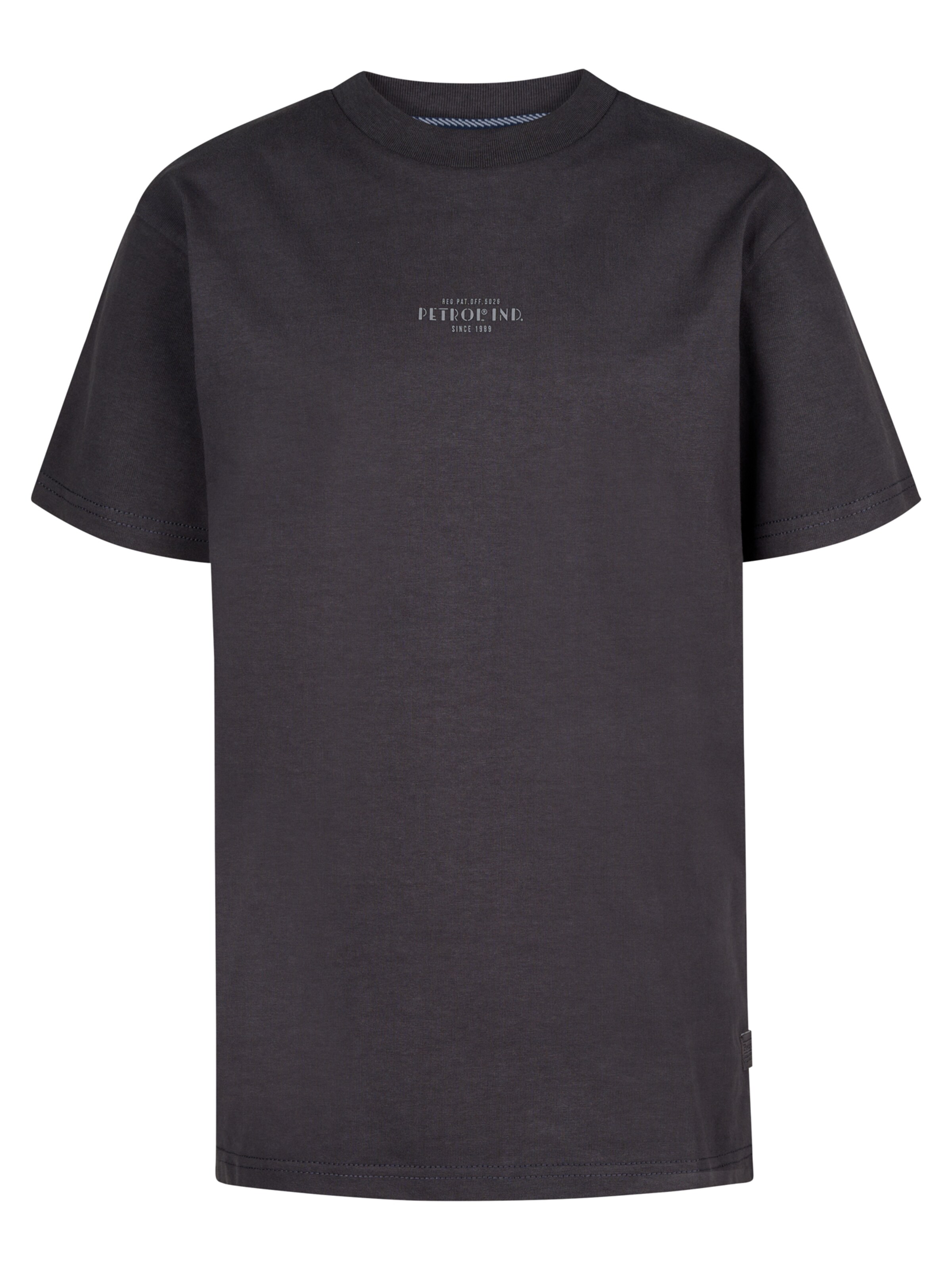 Petrol Industries Shirt 'Clam' in Grijs: voorkant