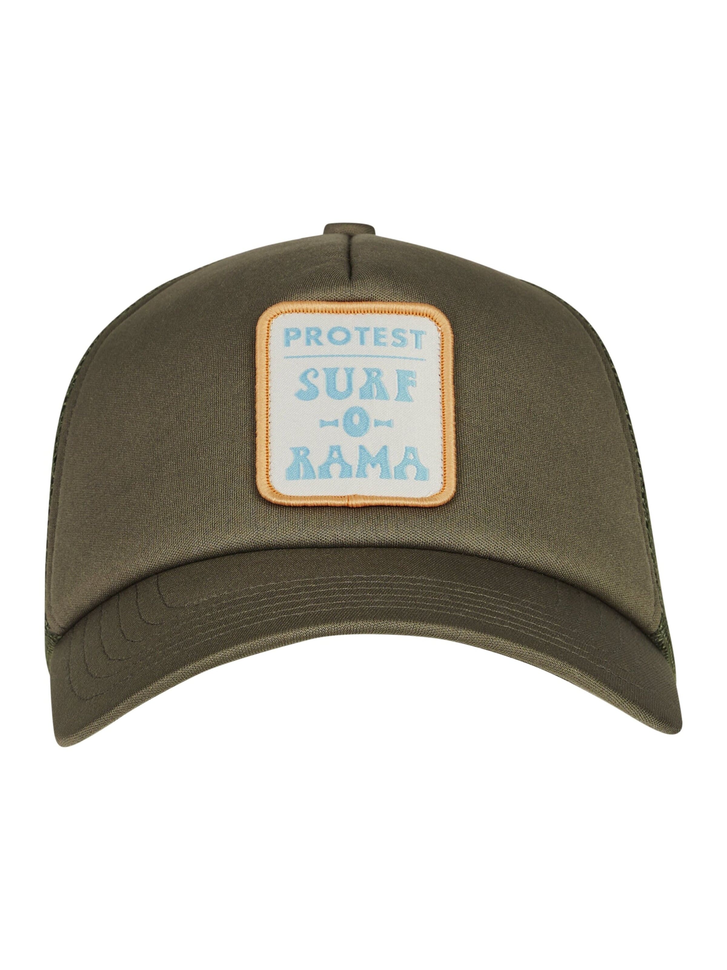 PROTEST Cap 'PRTCrab' in Green: front