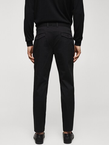 MANGO MAN Normalny krój Spodnie 'Pharo' w kolorze czarny