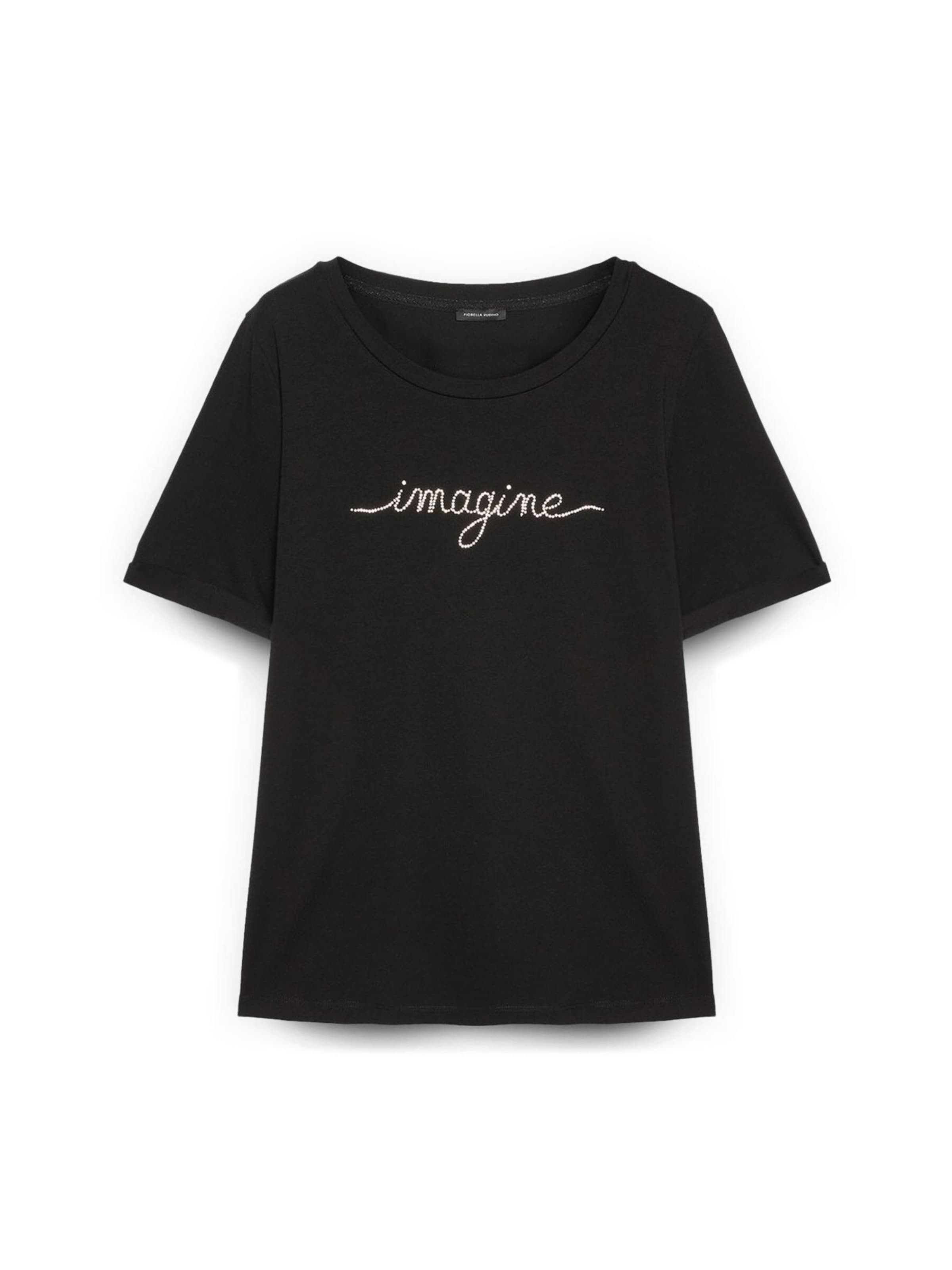Fiorella Rubino Shirt in Zwart: voorkant