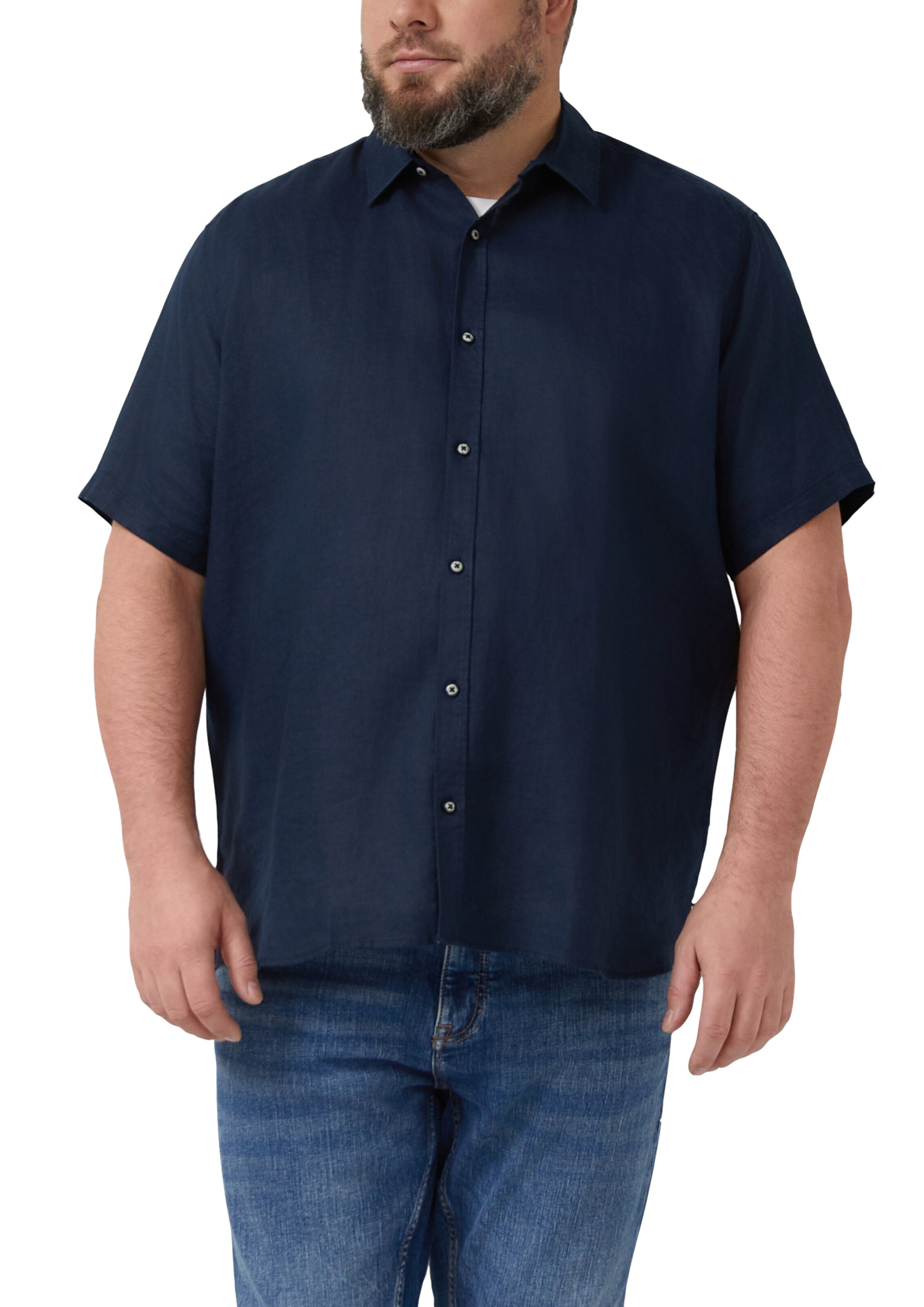 s.Oliver Regular fit Button Up Shirt in Blue