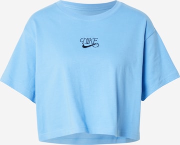 T-shirt Nike Sportswear en bleu : devant
