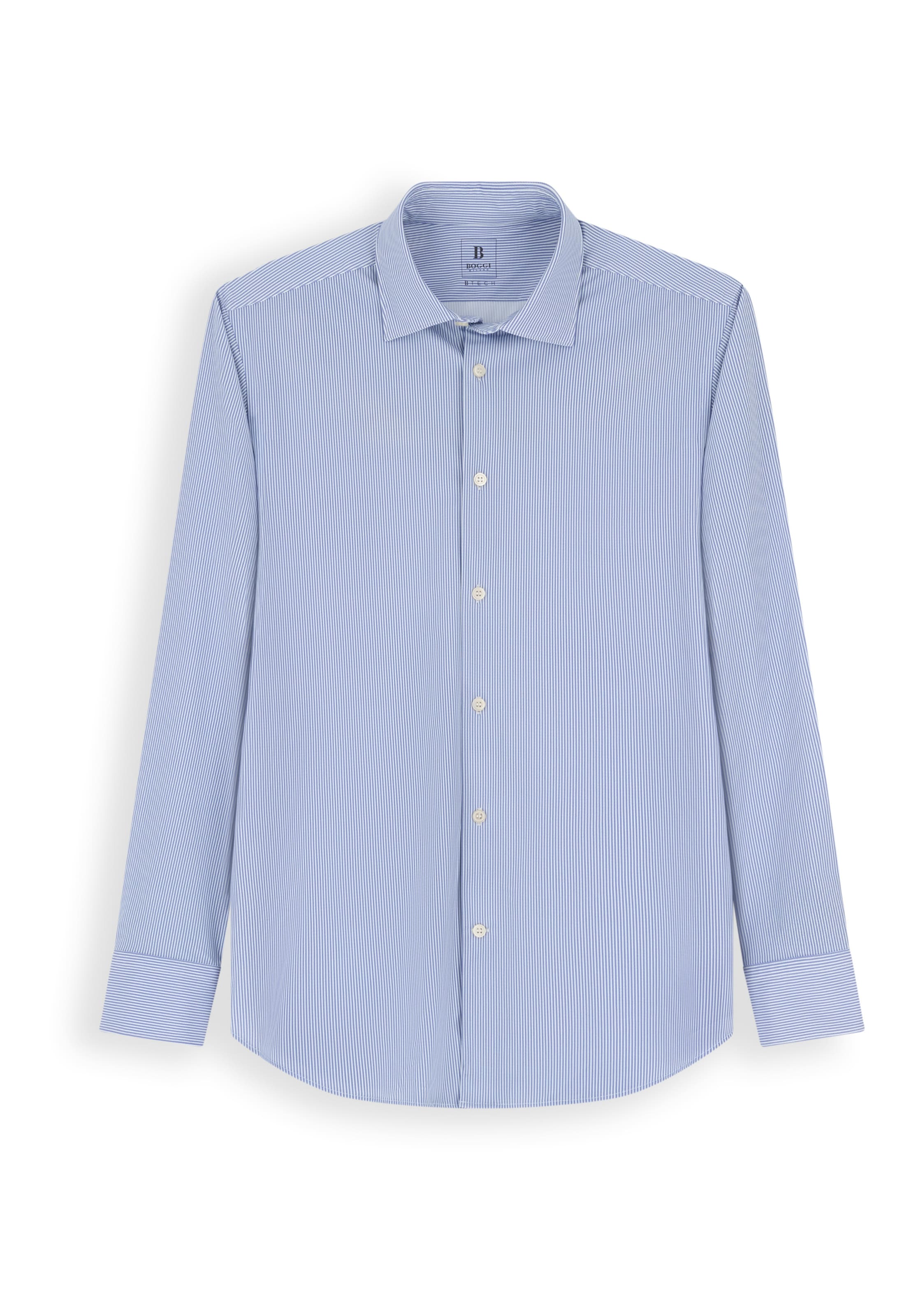 Boggi Milano Slim fit Button Up Shirt in Blue: front