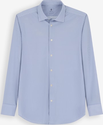 Coupe slim Chemise Boggi Milano en bleu : devant